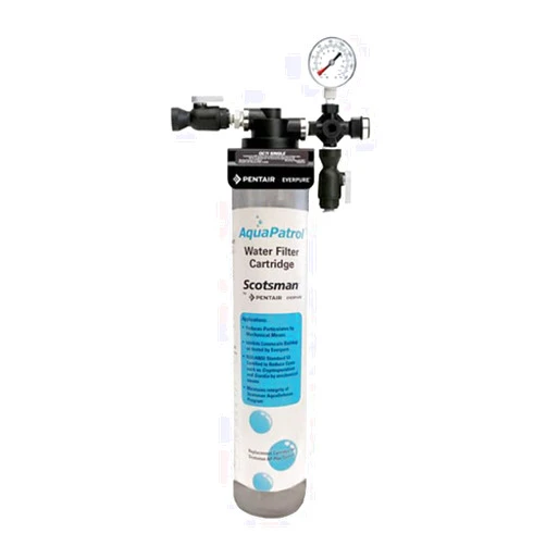 Scotsman AP1-P AquaPatrol Plus Single Water Filtration System for Ice Makers and Beverage Equipment, NSF, Silver