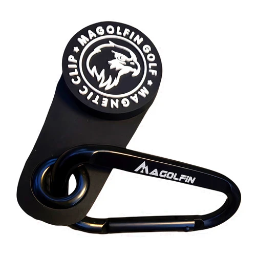 MAGOLFIN Mangetic Clip for Golf Towels, Powered Magnet with Clip, Removable from Golf Towels, Golf Accessories, Golf Cart Accessories