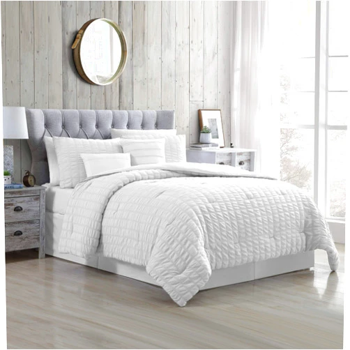 Modern Threads Kallan 5-Piece Seersucker Comforter Set White King