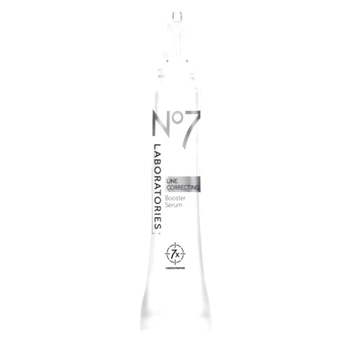 No7 Laboratories Line Correcting Booster Serum - Potent Collagen Peptide Serum for Fine Lines and Wrinkles - Moisturizing Formula for All Aging Skin Types (25 ml)
