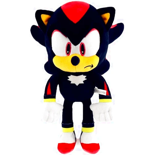 SHIRIA Sonic Plush Doll,The Hedgehog 2 The Movie Plush,Knuckles Sonic Plush Toy, Shadow Stuffed Animals Plush Pillow, Gift for Kids(Shadow Plush)