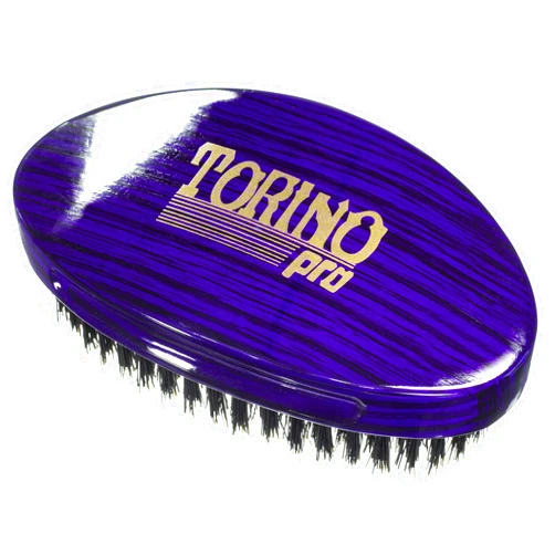 TORINO PRO WAVE BRUSHES BY BRUSH KING Torino Pro Wave Brush #1460 - By Brush King - Curved, Firm Medium Palm/Military 360 Waves Brush