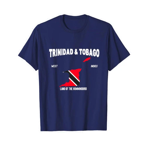Trinbagonian Flag and Map, Location of Trinidad and Tobago T-Shirt