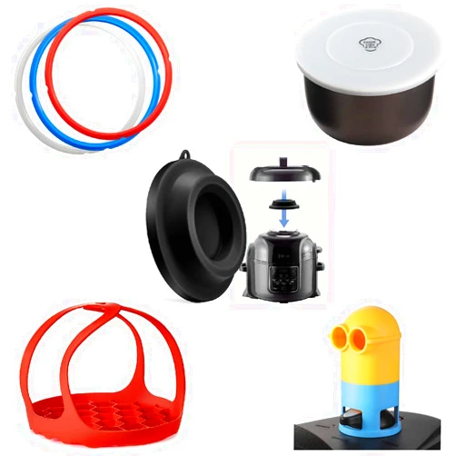Goldlion Accessories for Ninja Foodi 5 Qt, 6.5 Qt and 8 Qt, Lid Stand, 3 Packs Sealing Rings, Inner Pot Cover, Silicone Sling and Steam Diverter