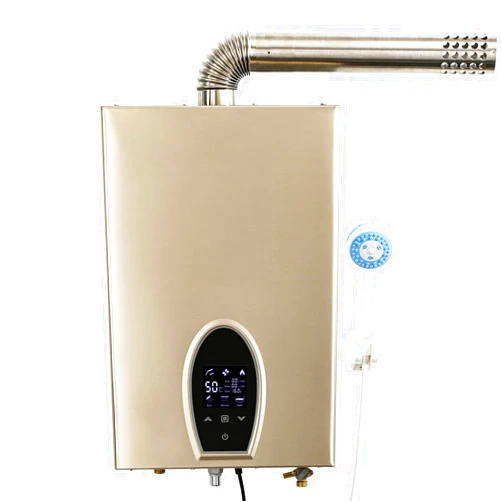 TCFUNDY 16L Tankless Water Heater Natural Gas, 4.23 GPM On-Demand Instant Hot Water Heater, 104000BTU Indoor Whole House Gas Water Heater, Digital Display & Touch Screen, Thermostatic & Energy Saving