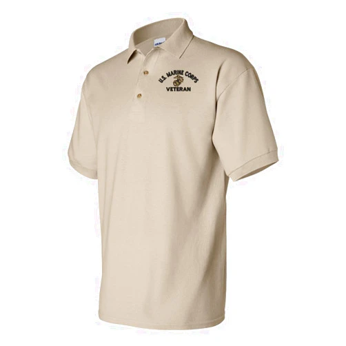 MilitaryBest U.S. Marine Corps Eagle Globe and Anchor Veteran Polo