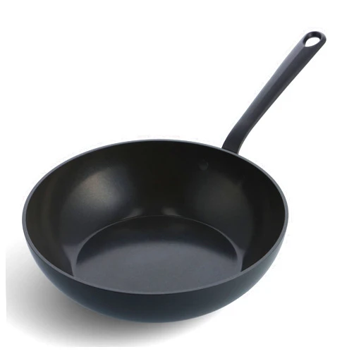 GreenPan Craft Cookware Hard Anodized Healthy Ceramic Nonstick 11” Wok Pan, Cast Stainless Steel Handles, Scratch-Resistant, Induction Safe, Dishwasher and Oven Safe, PFAS-Free, Black