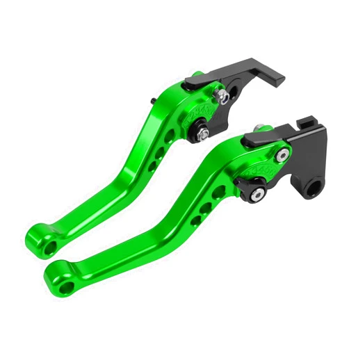 HAONEL Short Brake Clutch Lever Sets CNC Aluminum Replacement for Kawasaki 2017-2023 Z650 Z900 Ninja 650R ER-6F Vulcan S 650 EN650 KLE650 Versys 650 KLZ1000 Versys 1000 ZX-4R (Green)