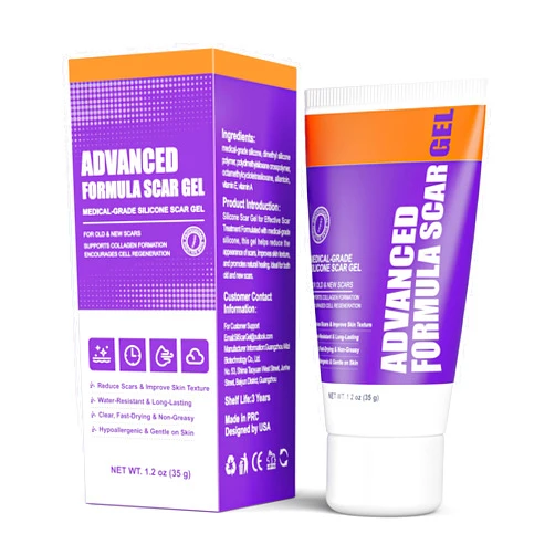 KOJYOCYO Advanced Scar Gel – Silicone Scar Gel for Keloid Bump Removal, Post-Surgery Scars, Acne Scars, Burn Marks & Stretch Marks – Scar Treatment for Old & New Scars – 1.2oz / 35g