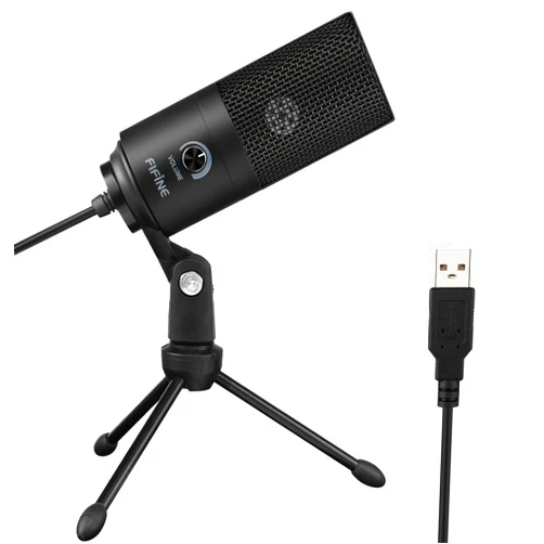 FIFINE USB Microphone, Metal Condenser Recording Microphone for Laptop MAC or Windows Cardioid Studio Recording Vocals, Voice Overs,Streaming Broadcast and YouTube Videos-K669B