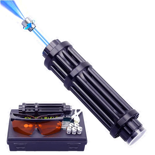 XBEAR Long Range Blue Light Flashlight, 10000 Yard Long Range, USB Rechargeable