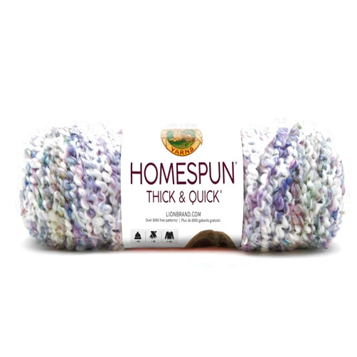 Lion Brand Yarn (1 Skein) Lion Brand Yarn Homespun Thick & Quick Bulky Yarn, Tudor