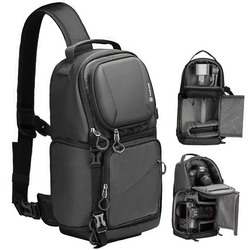 TARION Camera Sling Bag DSLR Sling Pack Backpack Camera Bag Backpack Photography Slingpack Crossbody Bag TRS