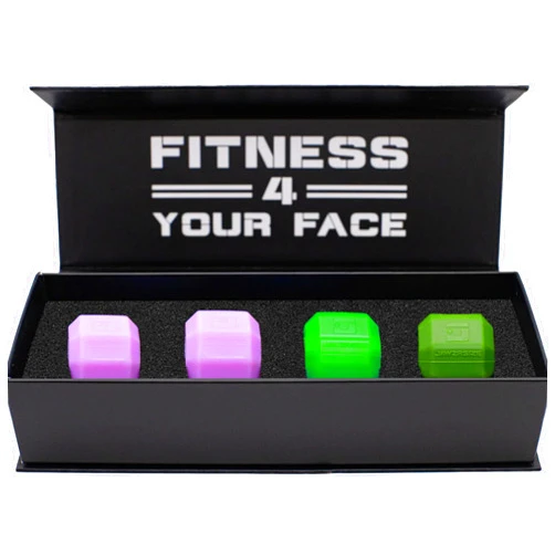 Jawzrsize Jaw Exerciser for Women - Double Chin Reducer, Facial Toner, Neck Exerciser for Younger and Healthier Look Helps Reduce Stress and Cravings Jawline Trainer (Total Contouring Kit)