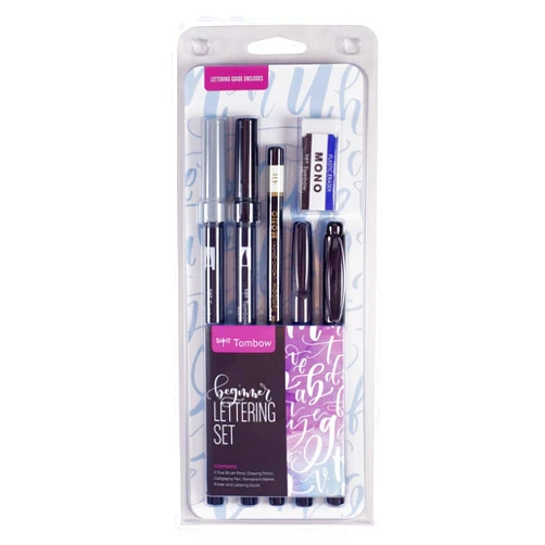 Tombow 56190 Beginner Lettering Set. Includes Essential Tools to Start Hand Lettering