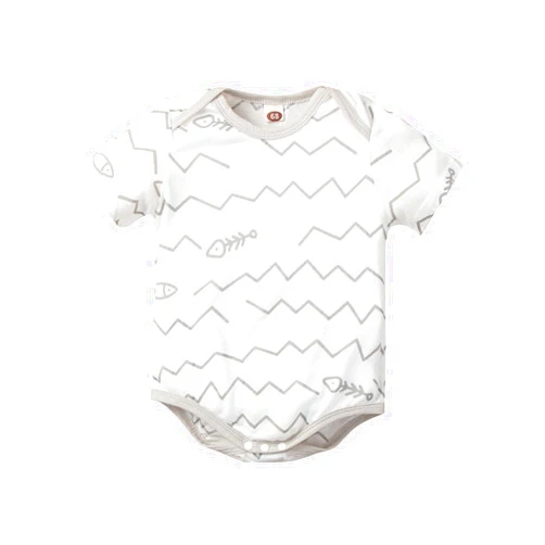 Generic Baby Boy Clothes Toddler Kids Infant Girls Boys Prints Short Sleeves Romper Jumpsuit Cloths