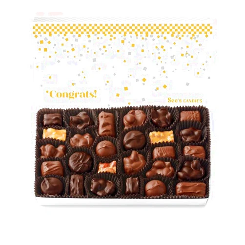 See's Candies 2 lb Congrats Nuts & Chews