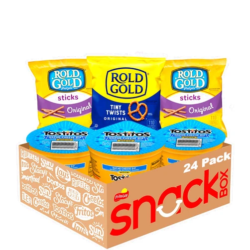 Frito Lay Frito-Lay Rold Gold Pretzel and Tostitos Dip Snack Variety Pack, (Pack of 24)