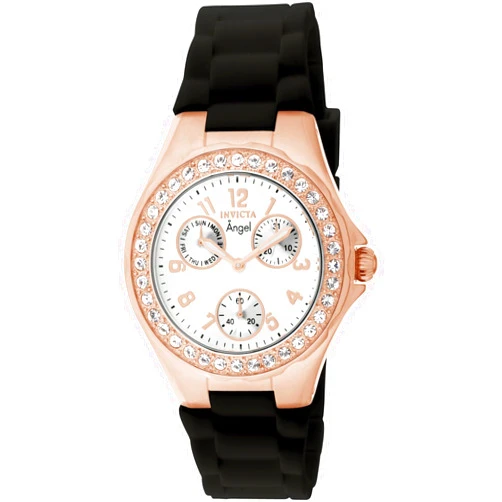 Invicta Women's Angel White Dial Crystal Accented Watch