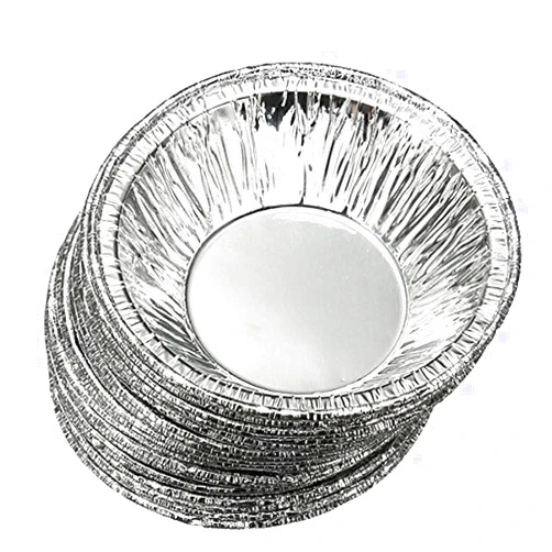 Lasenersm 250 Pcs Disposable Kitchen Baking Circular Egg Tart Tins Cake Cups Mould Makers Cake Cups Foil Tart Pie Pans (Silver)