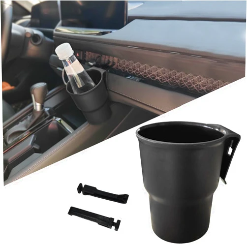 QZTYTY Hanging Cup Holder for Car Air Vent, Auto Drink Holder, Multi-Function Car Cup Holder Organizer with Ventilation Clip, Car Interior Accessories Car Cup Holder Hook Universal for Most Cup Types (Black)