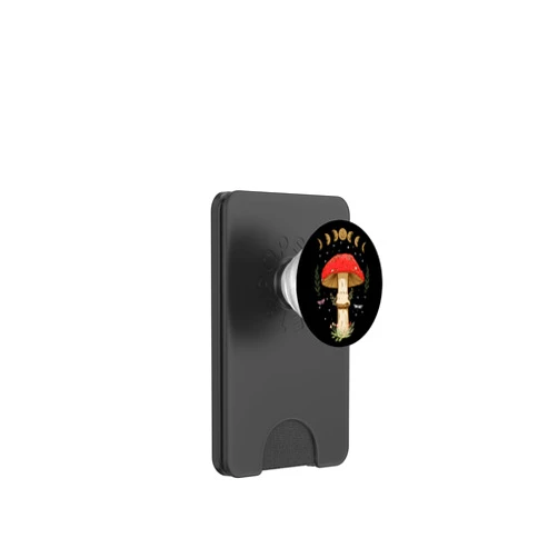 Witchy Goth And Celestial Moon Creations Dark Academia Cottagecore Aesthetic Magic Mushroom PopSockets PopWallet for MagSafe