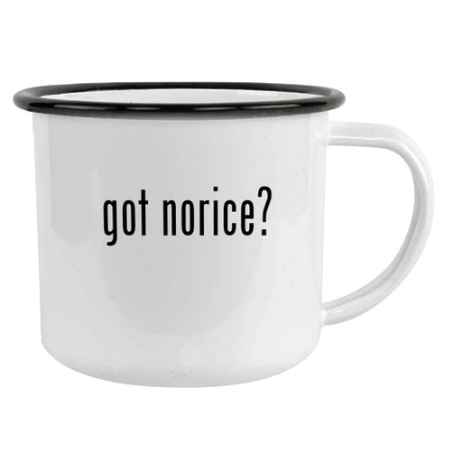 Molandra Products got norice? - 12oz Camping Mug Stainless Steel, Black