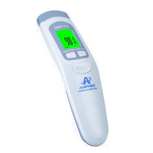 Amplim Non-Contact Forehead Thermometer for Kids and Adults. AmpMed FSA HSA Approved No-Touch Baby Head Temporal Thermometer. Touchless Digital Fever Thermometer for Accurate Temperature Reading