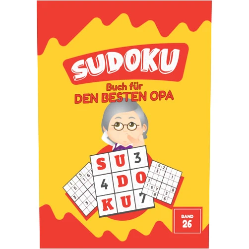 Fritz Rätselfuchs Sudoku Buch für den besten Opa Band 26: 300 Sudoku-Rätsel mit Lösungen | 9x9 | DIN A4 | Rätselheft für clevere Senioren um gezielt Merkfähigkeit und ... | nachdenklicher Opa (German Edition)