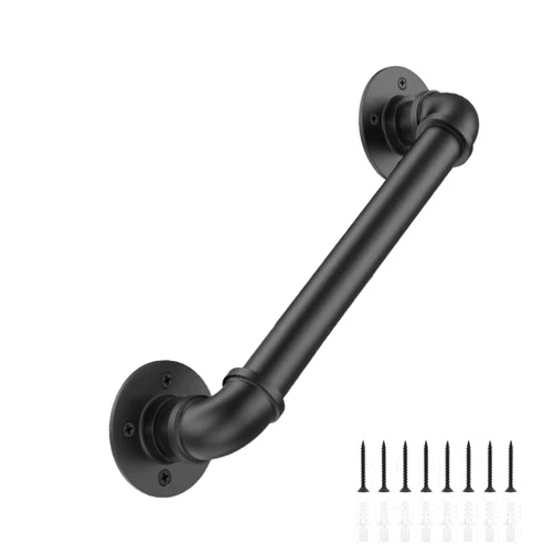 Groking 2FT Industrial Stair Railing Wall Mount Staircase Handrail φ1.3