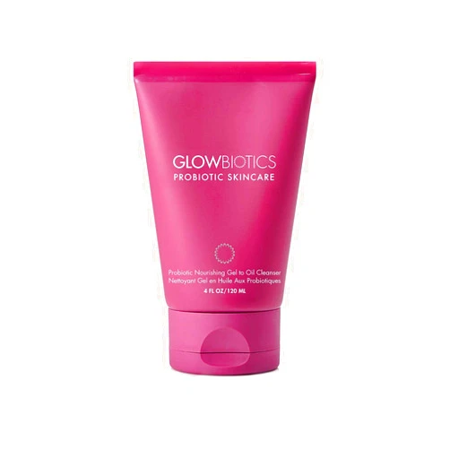 Glowbiotics Probiotic Gel-to-Oil Cleanser: Gentle Makeup Remover with Vitamin C - Effectively Removes Makeup, Oils & Sunscreen, 4 Fl Oz