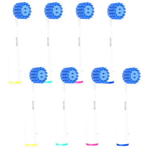 Betterchoi 8 Pack Sensitive Gum Care Replacement Brush Heads Compatible with Oral b Braun Electric Toothbrush. Soft Bristle for Superior and Gentle Clean.