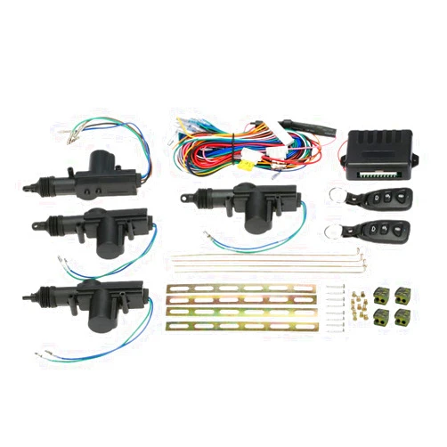 Shkalacar Power Central Locking System Keyless Entry System Universal Keyless Entry Car Kit with Trunk Release Button Remotes & 4pcs Door Lock Actuator
