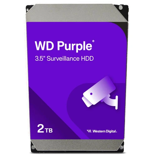 Western Digital 2TB WD Purple Surveillance Internal Hard Drive HDD - SATA 6 Gb/s, 64 MB Cache, 3.5