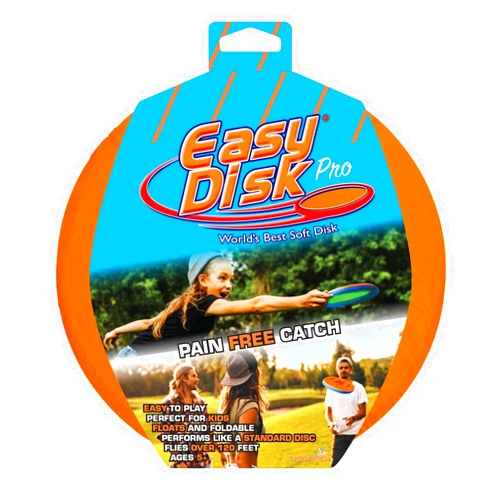 Funsparks Easy Disk - Soft Catch Flying Disc - Easy to Learn and Play Disc Toss for Indoors or Outdoor Games for Kids, Beginners or Advanced Ultimate Flying Disc Game