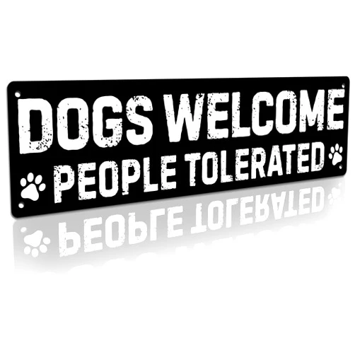 Rasonus Dog Gifts for Women Funny Wall Decor for Dachshund, Golden Retriever, German Shepherd, French Bulldog, Black Lab, Poodle & More – Pug & Corgi Gifts for Corgi Lovers Tin Sign