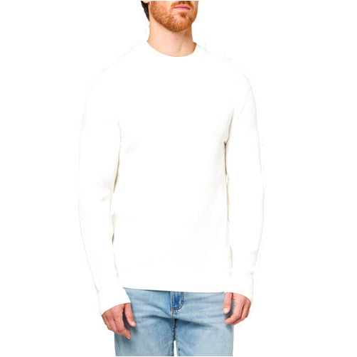 BOSS Mens Basket Weave Knit Pullover Lightweight Sweater