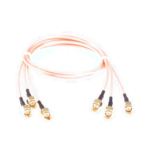 RFaha 3pcs RF coaxial Coax SMA Male to SMA Male Antenna Extender Cable Adapter Jumper RG316 20in 50cm Cable(F01-3)