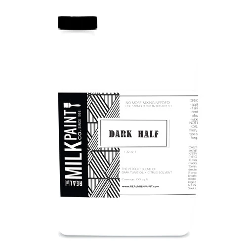 Real Milk Paint Dark Half Tung Oil Mix for Wood Finishing, Cutting Boards, Butcher Blocks, Wood Floors, Clay, Stone, Slate, Food Grade, 32 Ounces