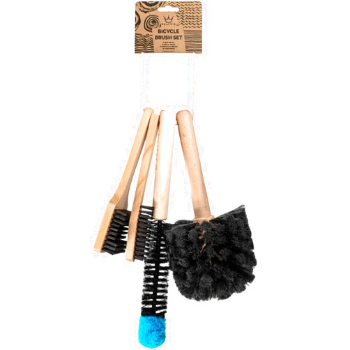 Peaty's Bicycle Cleaning Brush Set, Set of 4 Brushes