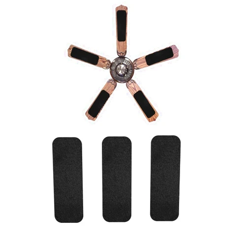 Patyhapy 3 Pcs Ceiling Fan Filters - Easy Stick Ceiling Fan Air Filter - Unscented Activated Coconut Shell Carbon Filter - Universal Ceiling Fan Blade Filters Keeps Bedroom Kitchen Office Air Fresh