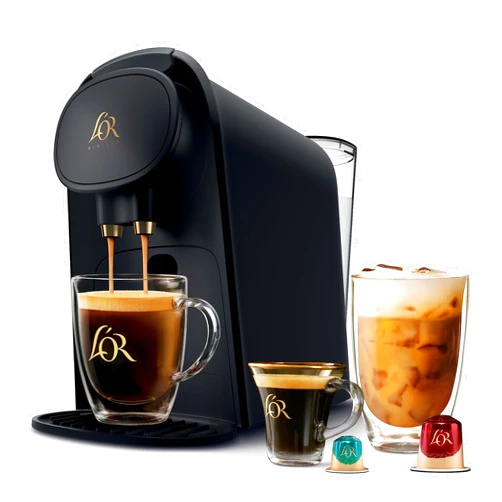 L'OR Barista System Coffee and Espresso Machine Combo by Philips, Matte Black