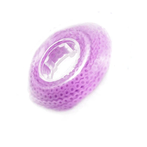 Annhua Dental Orthodontic Elastic Chain Power Chain Dental Spool Elastic Rubber Band for Braces, Short, Neon Purple - 19# - 15ft/Roll