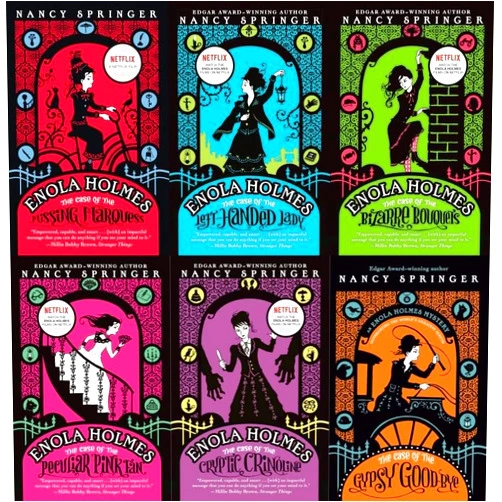 By Nancy Springer (Author) An Enola Holmes Mystery Series 6 Books Set By Nancy Springer (Paperback)