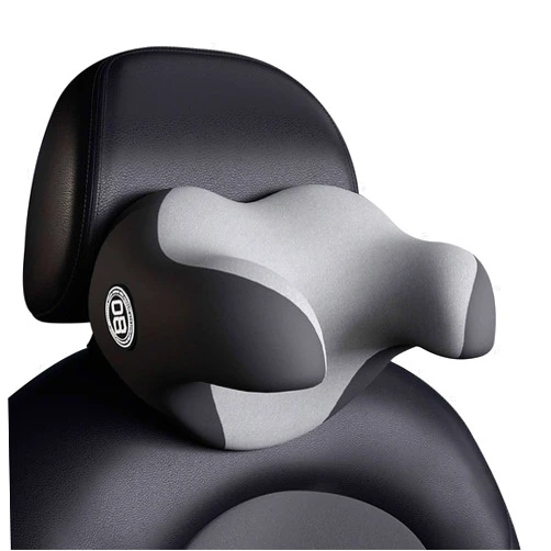 Dollox Headrest Pillow for Car Seat, Memory Foam Neck Support Pillow for Neck Pain Relief - U-shaped Ergonomic Design Soft Travel Pillow for Sleeping and Resting in Car and Office