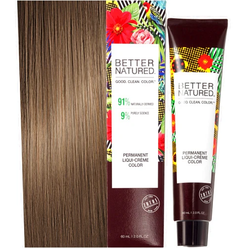 Permanent 7N Medium Natural Blonde Hair Color Dye - Naturally-derived, Vegan & 100% Gray Coverage that Lasts up to 8 Weeks