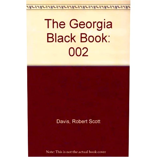 Robert Scott Davis The Georgia Black Book: 002