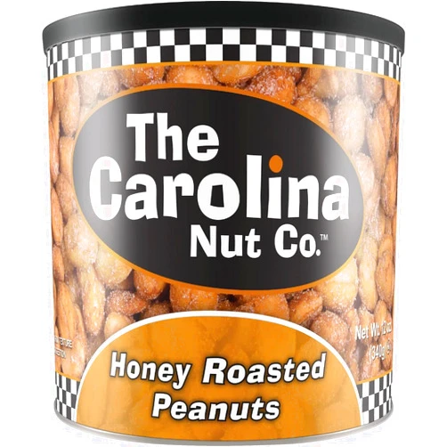 Carolina Nut Company Carolina Nut 11070 Peanuts, Honey Roasted Chipotle, 12-oz. - Quantity 6