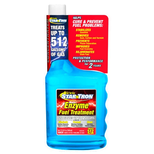 STAR BRITE Star Tron Enzyme Fuel Treatment - Concentrated Formula 32 Fl. Oz. – Treats up to 512 Gallons - Fuel Stabilizer & Treatment, Gasoline Stabilizer, Star Tron Marine Enzyme Fuel Treatment