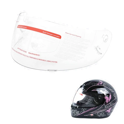 TCMT Clear Replacement Motorcycle Scooter Flip Up Full Face Helmet Visor Shield For TCMT Adult Full Face Helmet Anti-fog treatment Anti-UV treatment Anti-scratch treatment